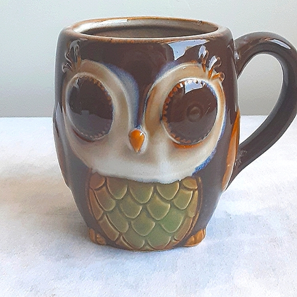 Ceramic Owl Mug Cup Unbranded